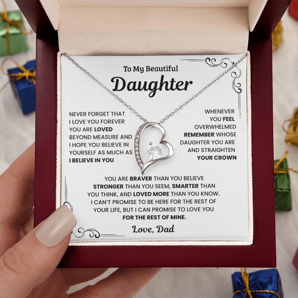 To My Daughter – Forever In My Heart Necklace