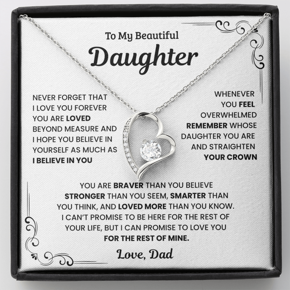 To My Daughter – Forever In My Heart Necklace