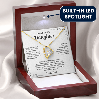 To My Daughter – Forever In My Heart Necklace