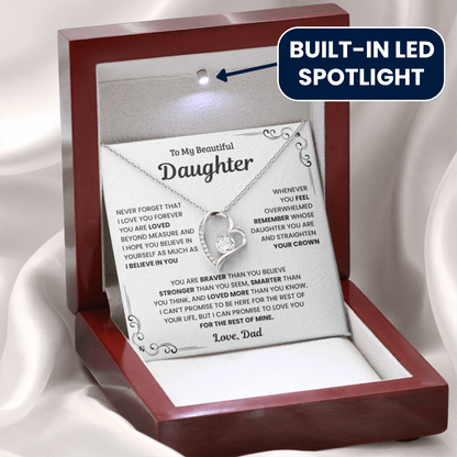 To My Daughter – Forever In My Heart Necklace