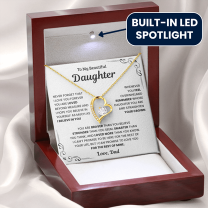 To My Daughter – Forever In My Heart Necklace