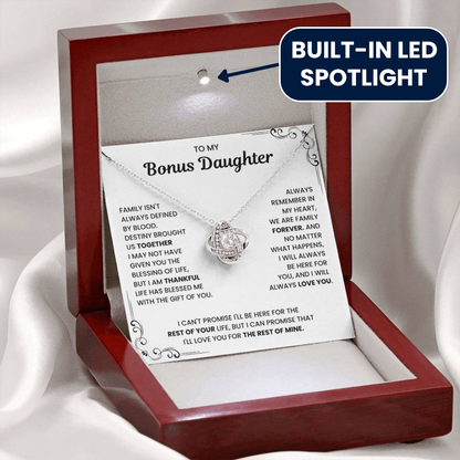 To My Bonus Daughter - "My Family Forever" Necklace