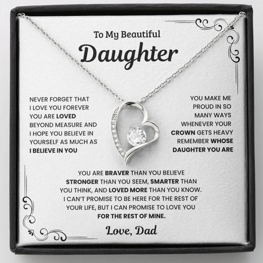 To My Daughter – Love You Forever Necklace