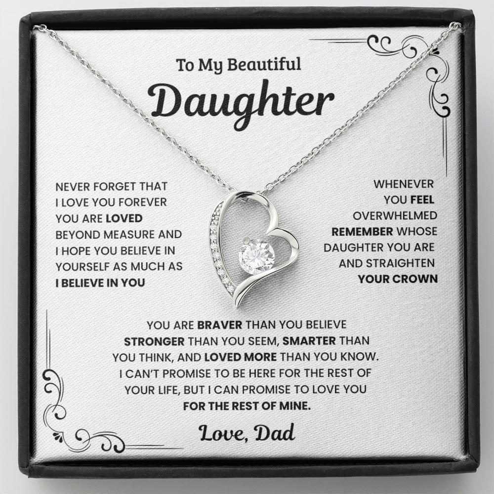 To My Daughter – Forever In My Heart Necklace