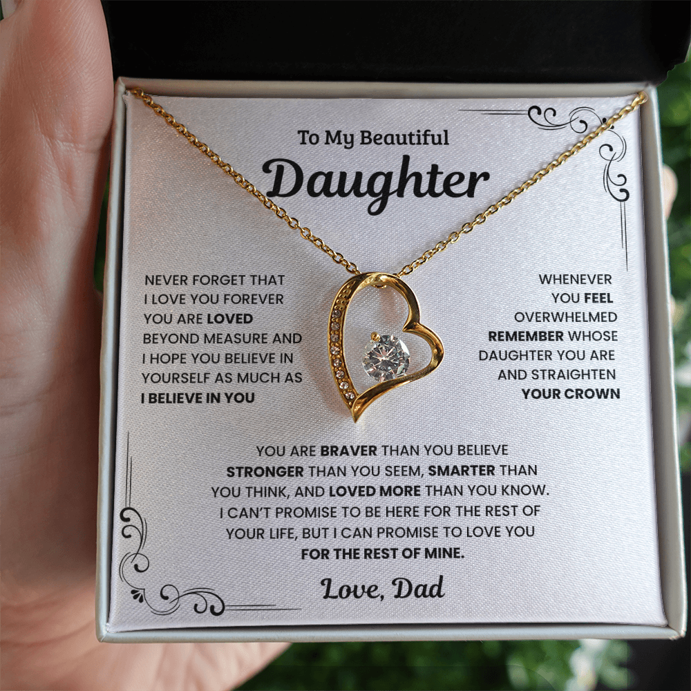 To My Daughter – Forever In My Heart Necklace