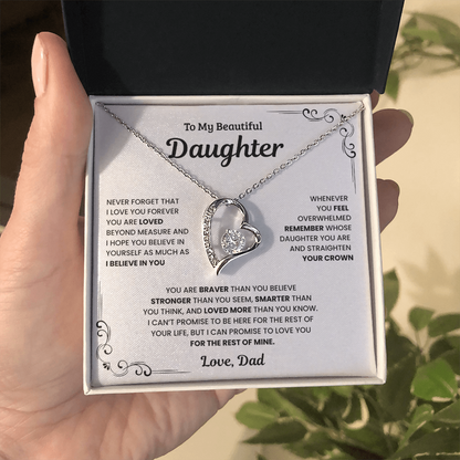To My Daughter – Forever In My Heart Necklace